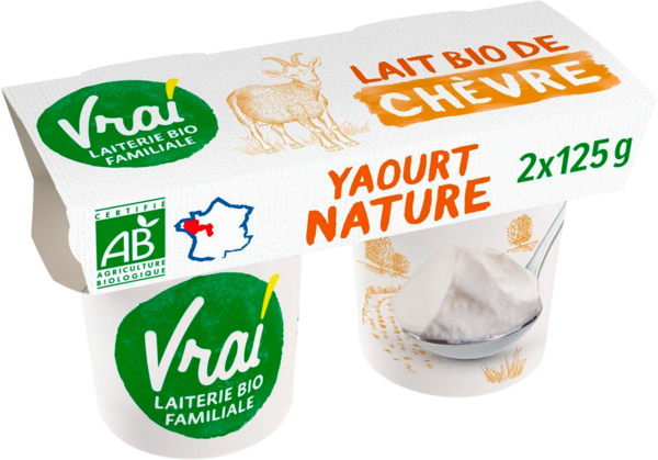 Yaourt Chèvre Vrai Bio
