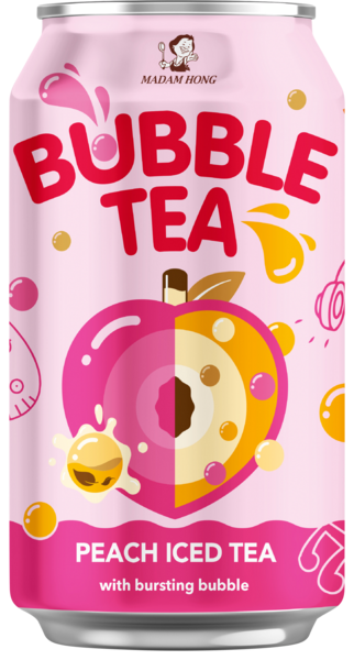 Boisson Bubble Tea Pêche Iced Tea Wei Ming