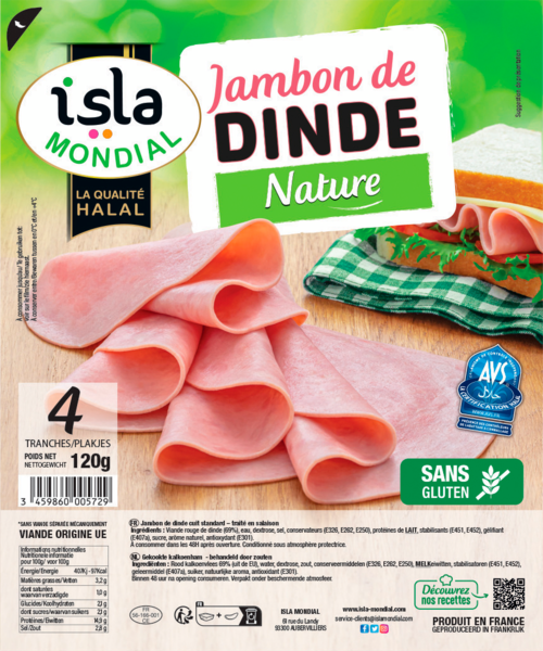 Jambon de Dinde Halal Isla Mondial