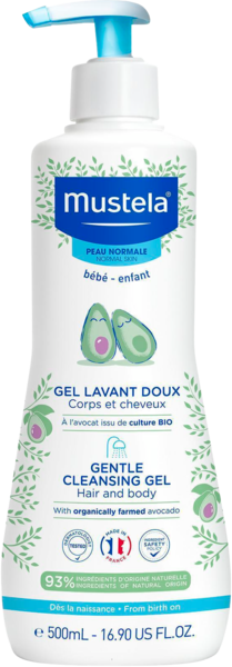 Mustela Gel Lavant Doux Corps et Cheveux Peaux Normales