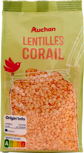 Lentilles Corail Auchan