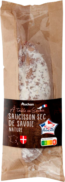 Saucisson Sec de Savoie Auchan à Table en France