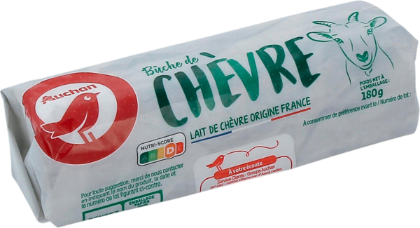 0€ sur la Gamme des Bûches de Chèvre Auchan