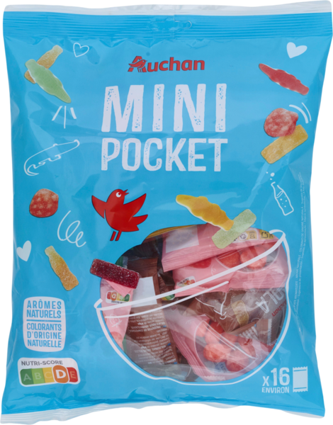 Bonbons Minis Mix Pocket Auchan