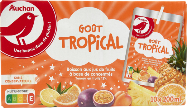 Boisson Goût Tropical Auchan