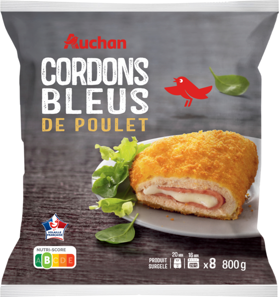 Cordons Bleus de Poulet Surgelés Auchan