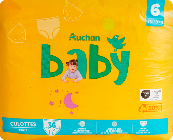 CULOTTES AUCHAN BABY