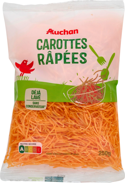 Carottes Râpées Auchan