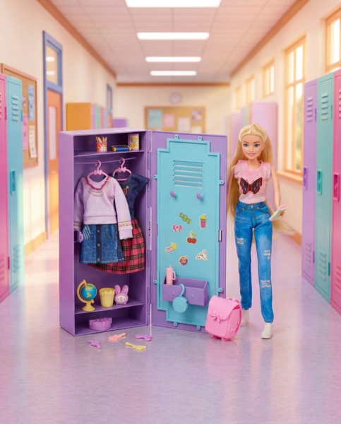 Ma Poupee Ecoliere et Son Casier