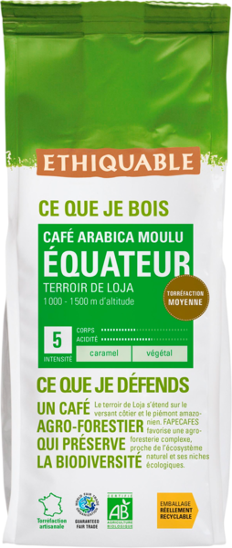Café Arabica Moulu Bio Ethiquable