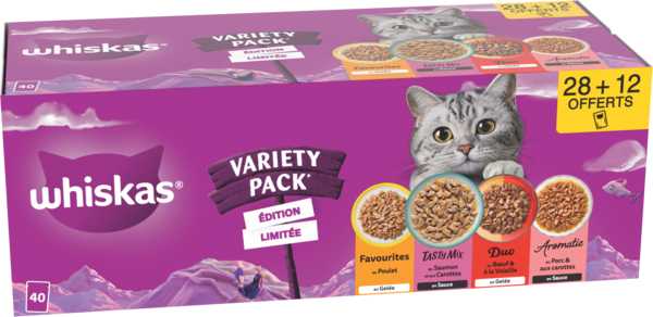 Variety Pack Multivariétés pour Chat Whiskas