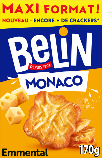 Crackers Monaco à L'emmental Belin