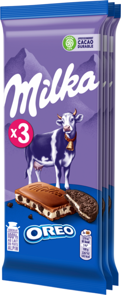 Tablettes de Chocolat Oréo Milka