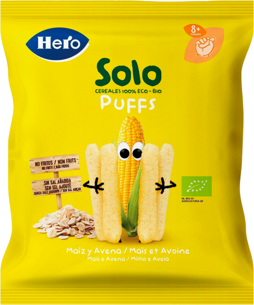 Snack Mais et Avoine Bio Hero Solo