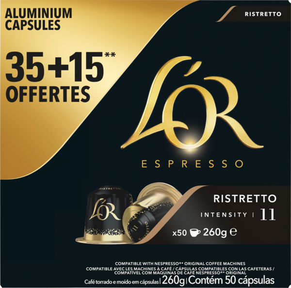 Capsules de Café Ristretto L'or Espresso