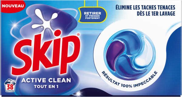 Lessive Capsules Active Clean Skip