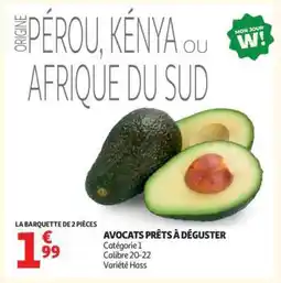 AVOCATS PRÊTS À DÉGUSTER