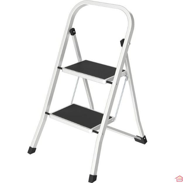 Escabeau 2 Marches Avec Tapis Antidérapant en Acier Sonecol