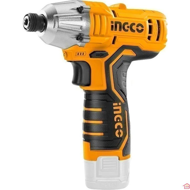 Visseuse à Percussion Sans Fil 12 V Ingco Avec 2 Batteries 1,5 Ah et Port de Charge Usb Type-C Sans Chargeur