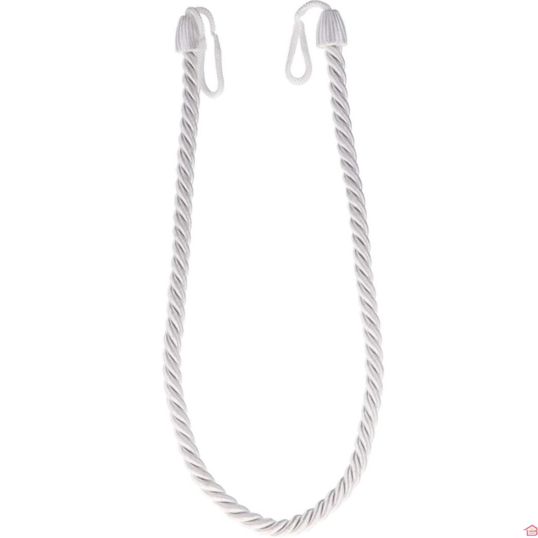 Embrasse de Rideau en Corde Tressée Blanche Câble Rayonné Petit Modèle Accessoire Décoratif