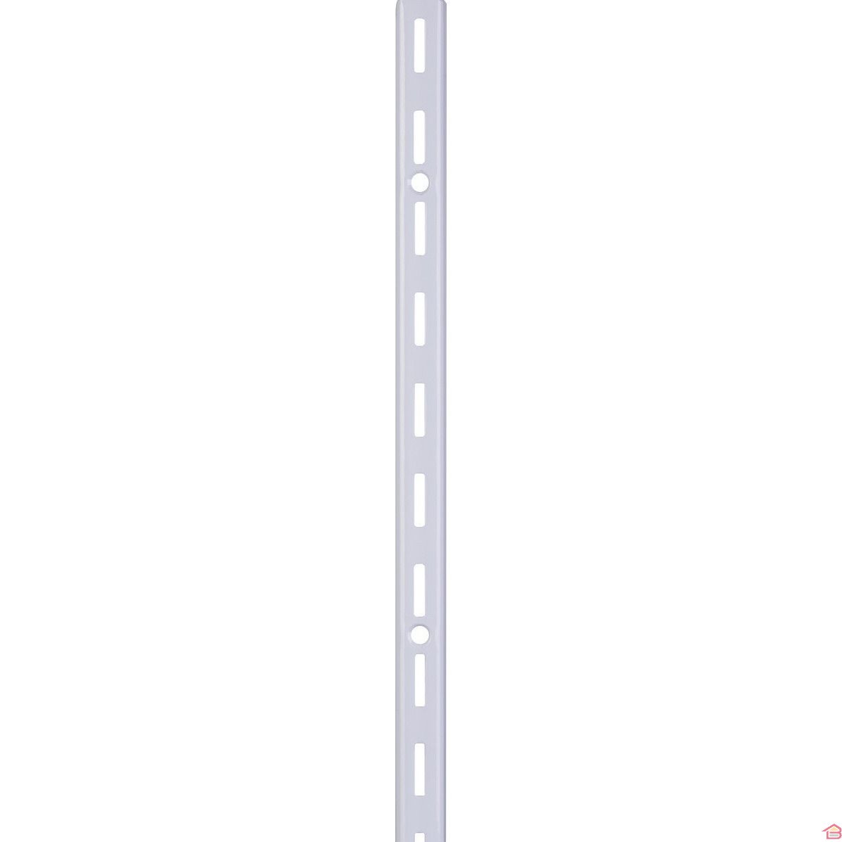 Crémaillère Simple Blanche 96 Cm Rail Mural pour Étagères Support de Rangement Modulable