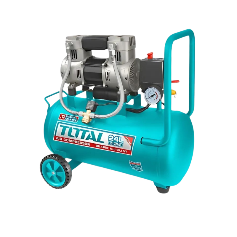 Compresseur d'air silencieux 24L TOTAL