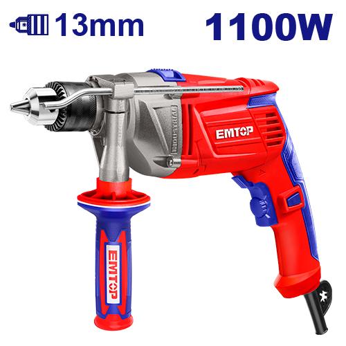 PERCEUSE À PERCUSSION 13MM – 1100W EMTOP EMDL1101