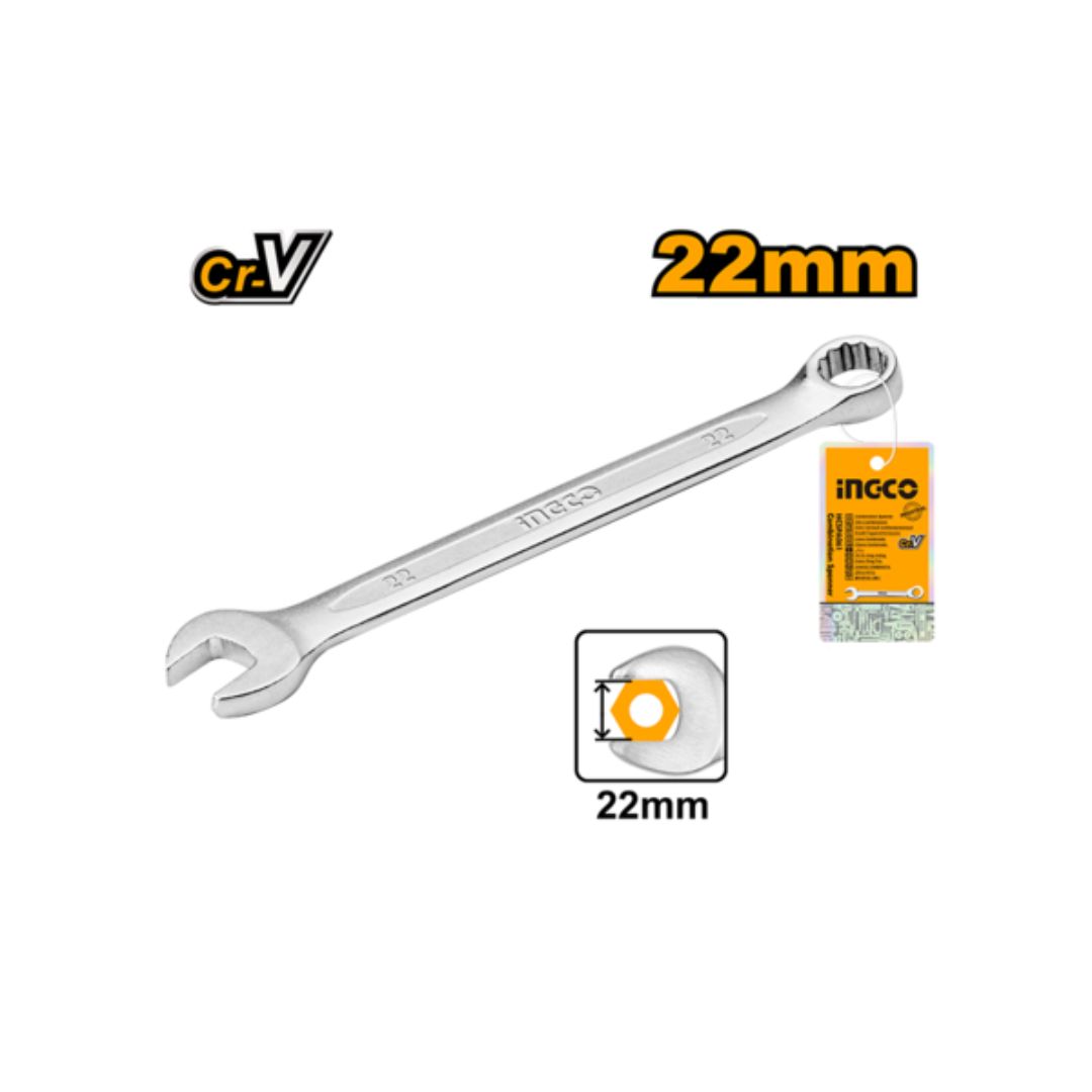 Cle Mixte 22mm Hcspa221 Ingco