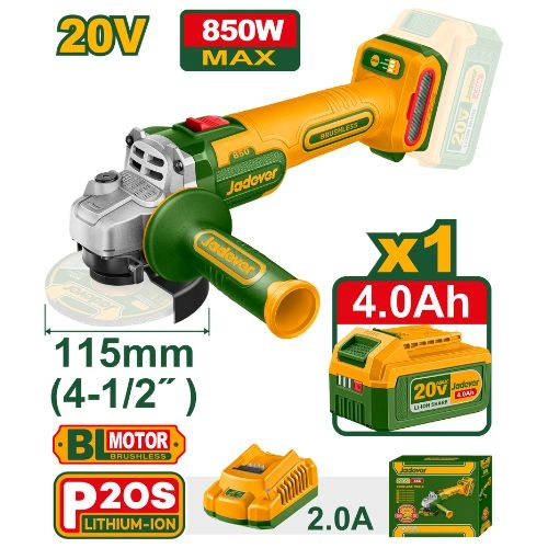 Meuleuse d'angle 20V 115mm + 1Batt 4,0Ah avec Chargeur JDLAP5421