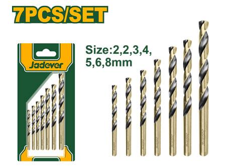 Ensemble De Forets Hélicoïdaux Hss De 7 Pièces Jadever JDTD3K01