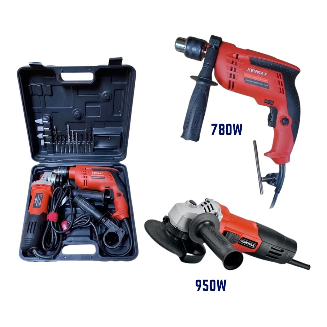 Pack Meuleuse et Perceuse KENMAX MA126-S-PE003