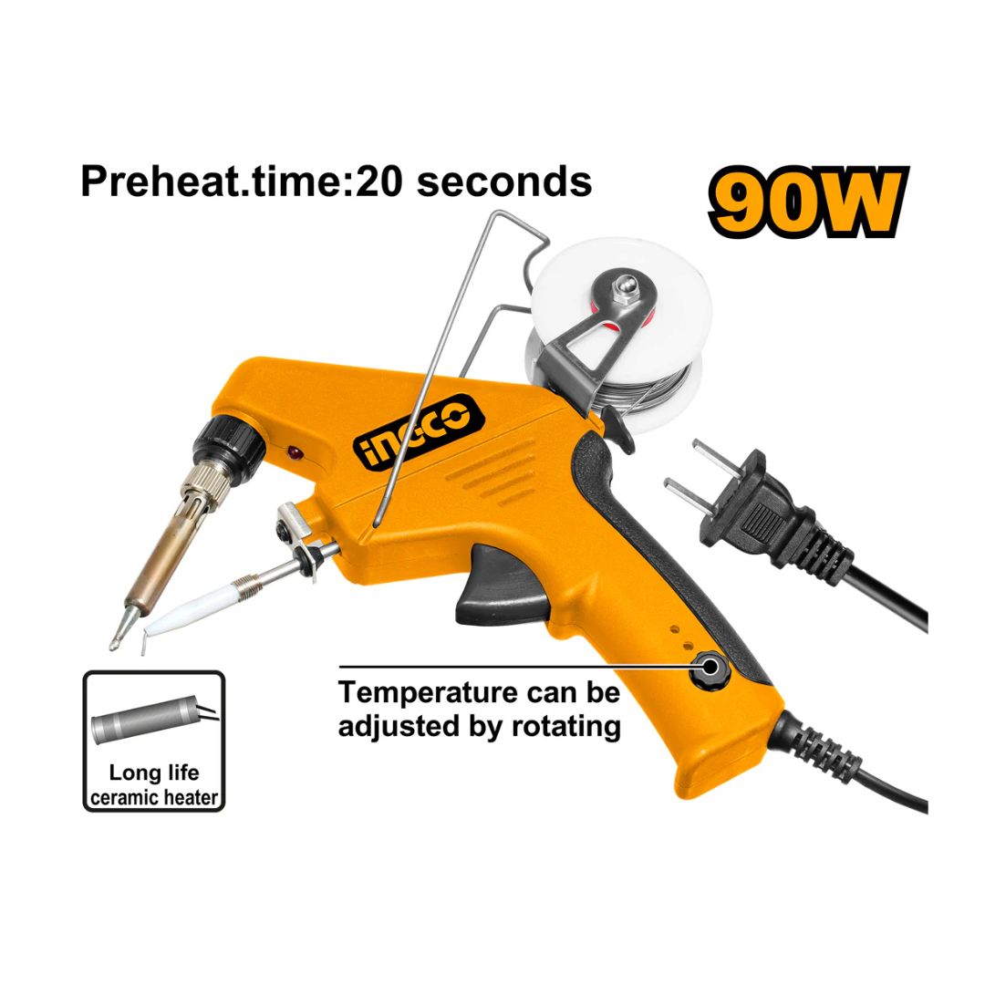 Pistolet à souder avec alimentation en soudure INGCO SI016732