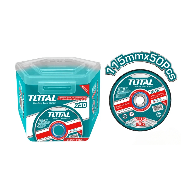 Jeu de disques à tronçonner en métal abrasif TOTAL TAC22111550