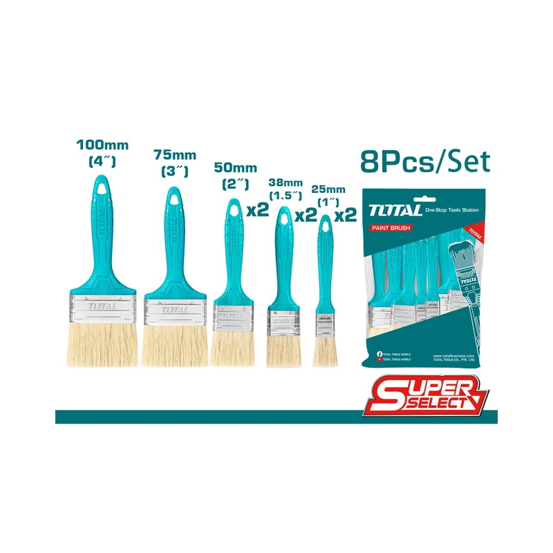 Ensemble de 8 Pinceaux TOTAL THT8450801