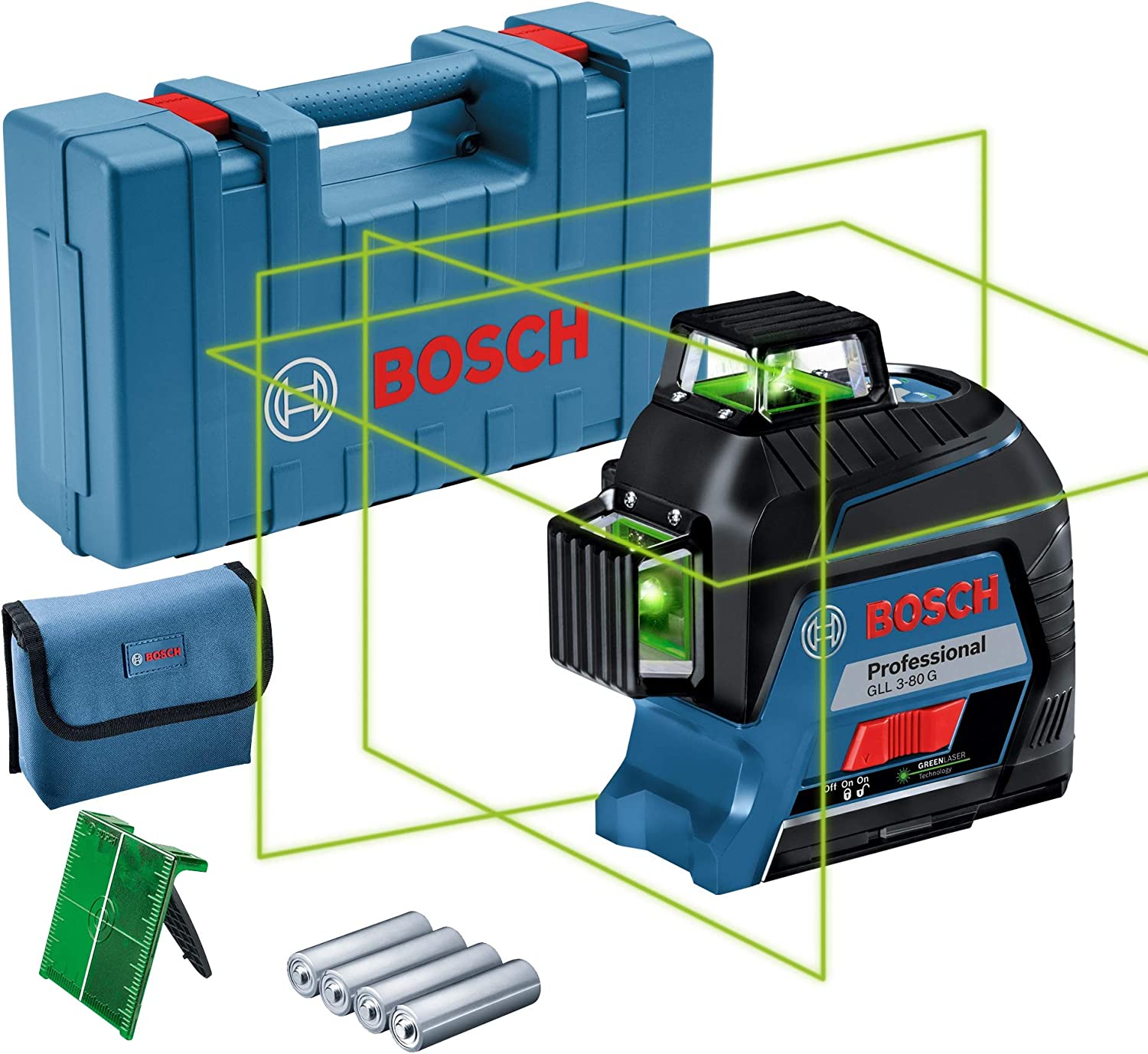 Niveau laser 3 lignes GLL 3-80 G BOSCH 0601063Y00