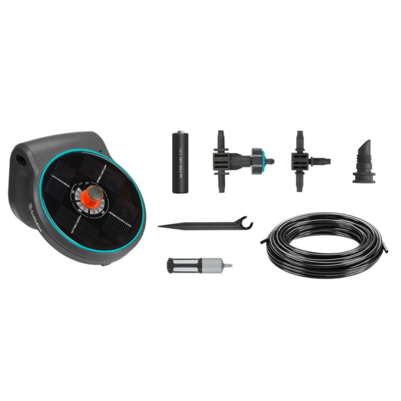 Solution d’arrosage automatique solaire AquaBloom sans réserve d’eau 20 plantes – Gardena