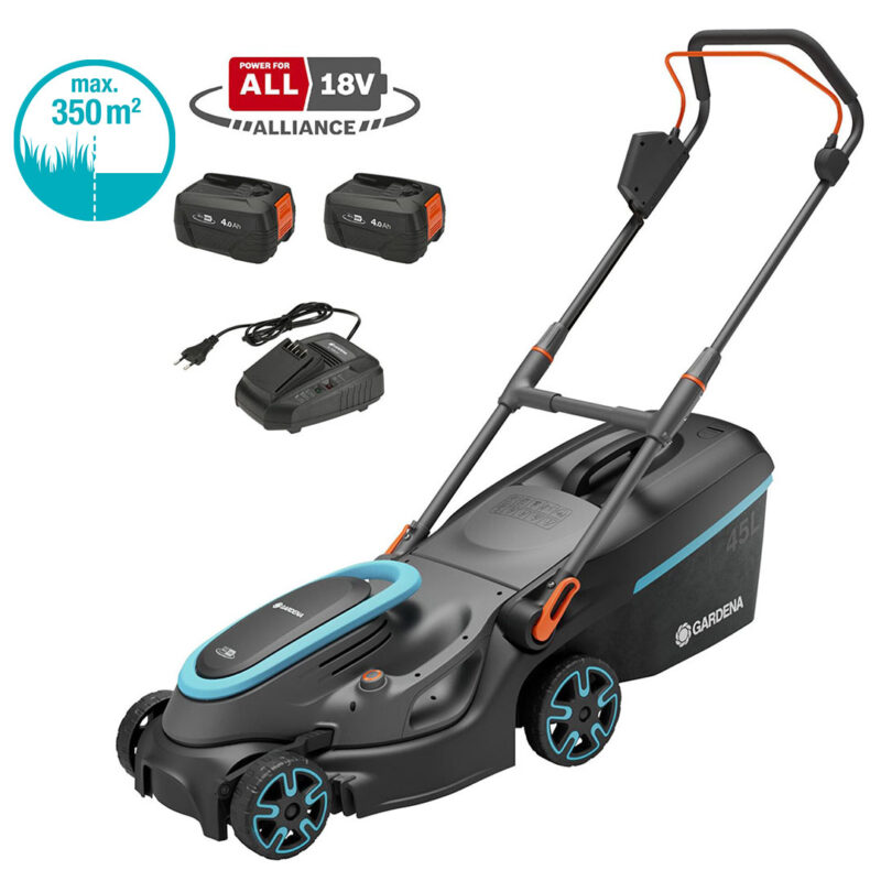 Tondeuse à gazon sans fil PowerMax 37/36V P4A- avec batterie 350m²- Gardena