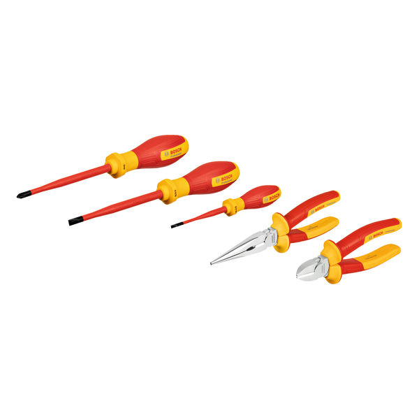 Coffret de divers outils à main VDE, 5 pièces 1600A02NG2