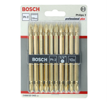 10pcs double endes SDB set PH 2 / 110MM Gold 2608521043
