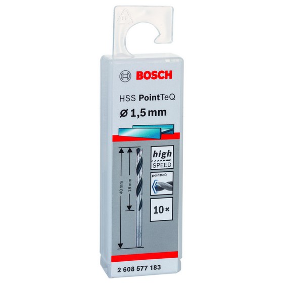 JEU 10 Forets à métaux HSS PointTeQ 1.5mm 2608577183