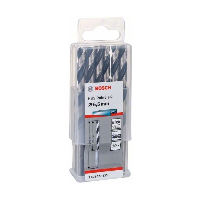 JEU 10 Forets à métaux HSS PointTeQ 6.5mm 2608577233