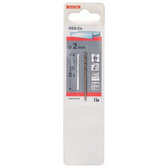 1 FORET HSS-CO 2,0X29X49MM 2608585840