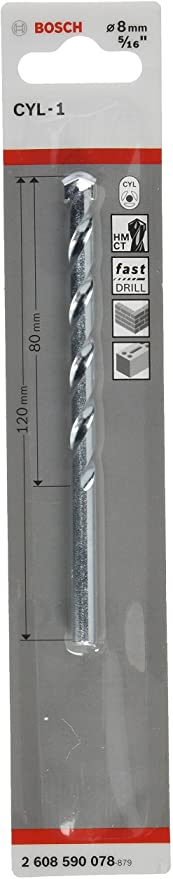 Forets à mateiraux CYL 1 – 8x80x120 mm 2608590078