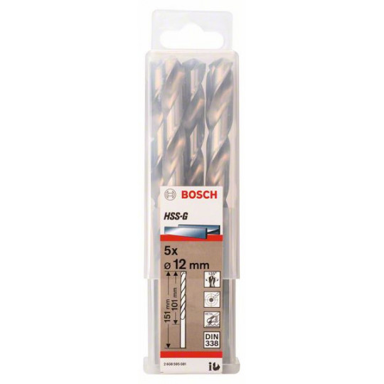 Jeu 5 Foret A Metaux Hss-G 12x101x151 2608595081