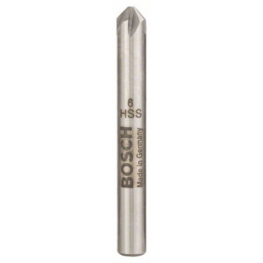 Fraise à noyer conique HSS queue cylindrique cinq taillants 90° Ø 6 mm 2608597500