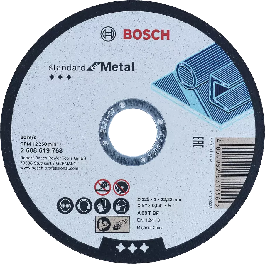 Disque abrasifs a tronconner Standard for metal 125x1mm NEW 2608619768