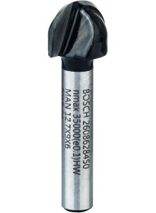 Core Box Bit + Guide Pin 6×12,7×40 2608628450
