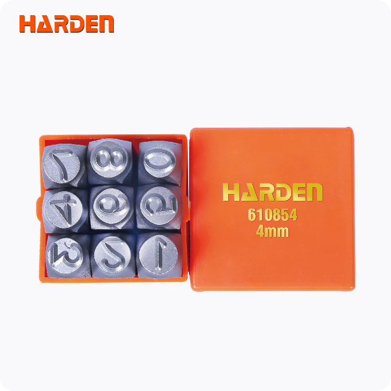 Numéros en acier de 3 à 10 mm, 9 pièces