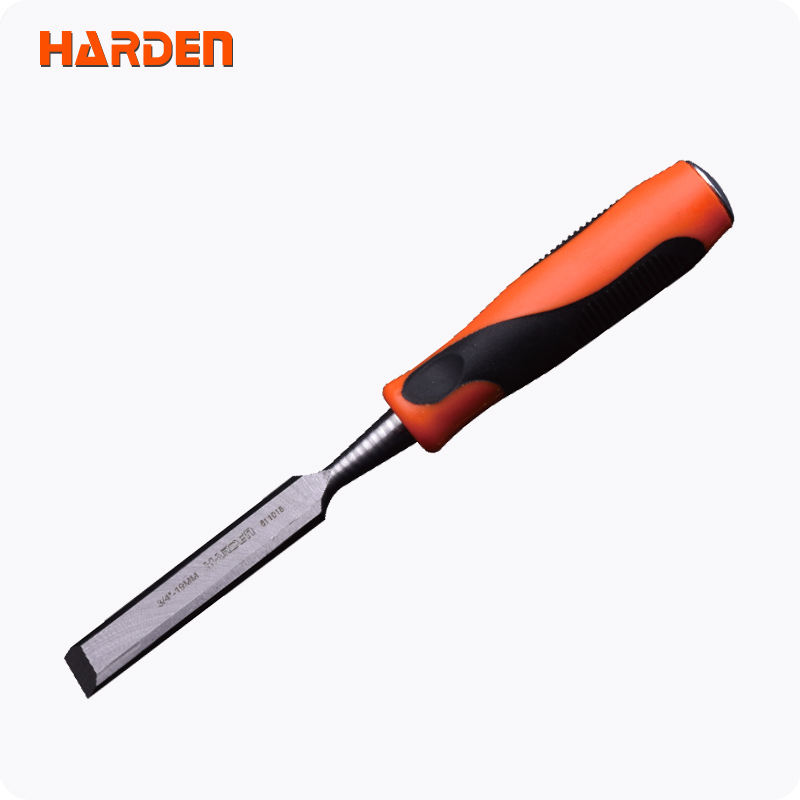 Ciseau à bois à manche orange/noir de 6 à 32 mm