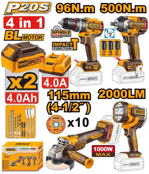 Sans fil 4 Pcs combo kit COSLI241292